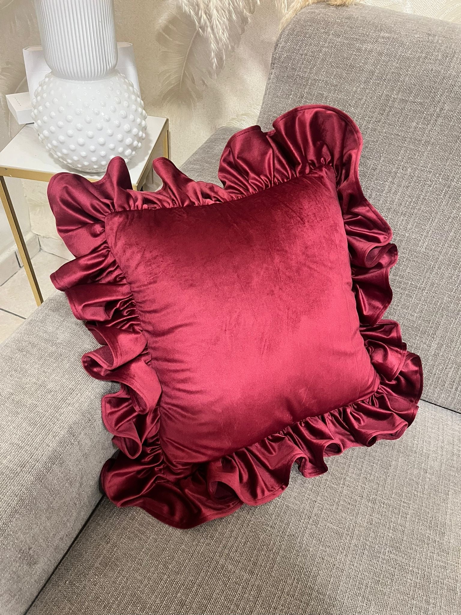 CUSCINO VELLUTO ROUCHES